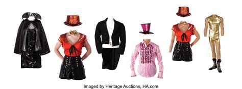 Collection of (6) Rocky Horror Picture Show costumes worn by the | Lot ...