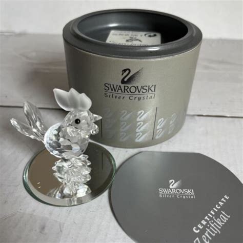 Swarovski Crystal Mini Cockerel Rooster Mint Rare Boxed Retired