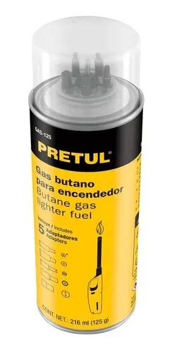 Lata De Gas Butano Para Encendedor 125 Ml Pretul Cuotas sin interés