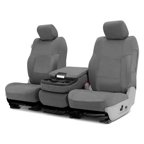 Coverking® Csc1p3ch8197 Polycotton Drill 1st Row Medium Gray Custom Seat Covers