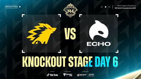 En M Knockout Stage Day Onic Vs Echo Game Youtube