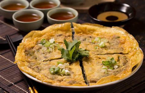 Oyster Omelet Traditional Egg Based Dish From Fujian China Tasteatlas