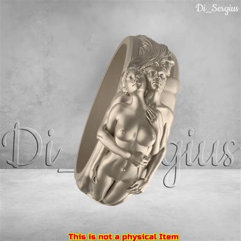 STL D Model Jewelry CAD File For Naked Girl And Boy Ring Etsy