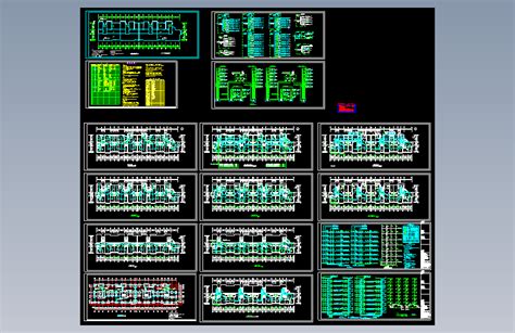 住宅全套电气施工图autocad 2007模型图纸下载 懒石网