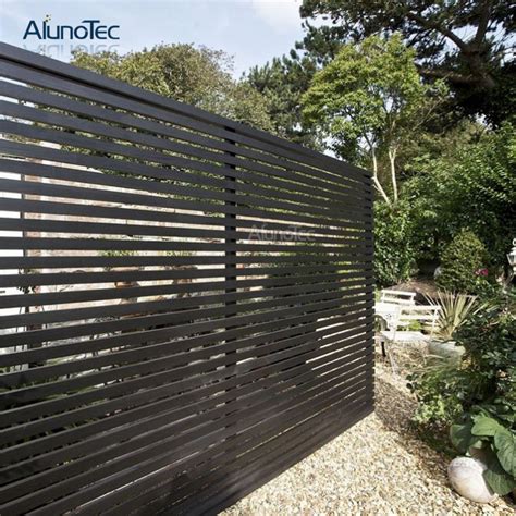 Horizontal Garden Fence Privacy Screen Panel Aluminium Slat Fence ...