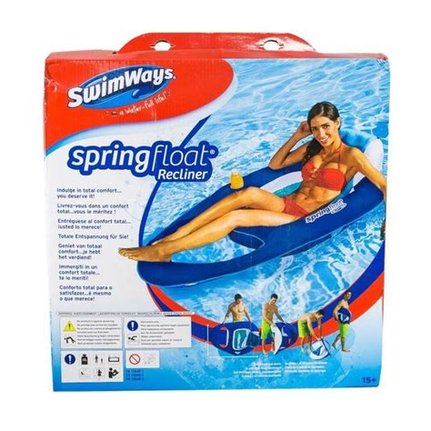 Swimways Swimways 6038971 Spring Float Inflatable Vinyl Adult Recliner