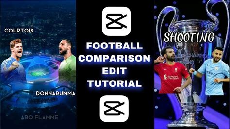 How To Make Football Comparison Edit Tutorial Video Capcut YouTube