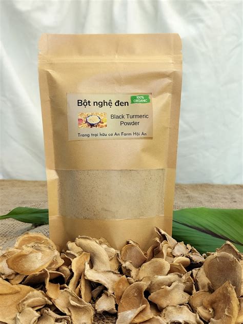 Bột Nghệ đen Black Turmeric Powder Anfarm Hoi An