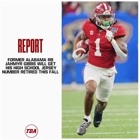 Touchdown Alabama On Twitter Jahmyr Gibbs Is Receiving A Major Honor