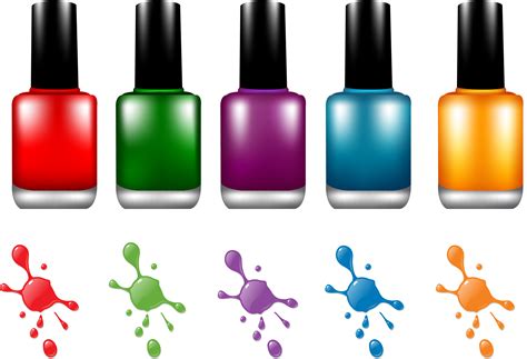 Nail Polish Clipart Vector Free Nail Ftempo