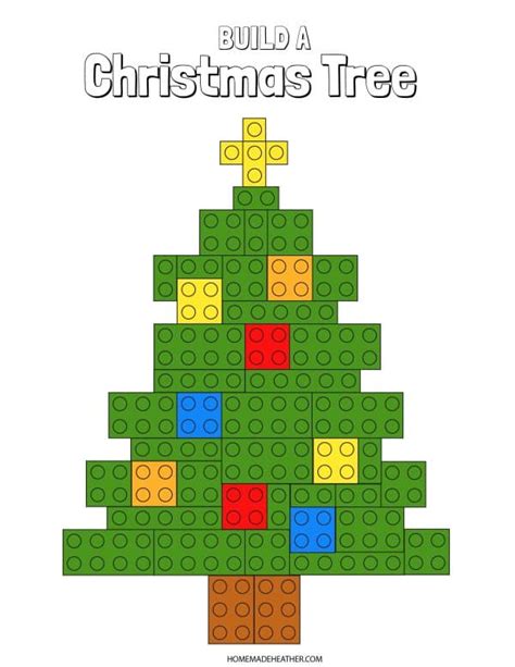 Free Christmas Lego Pattern Printables Homemade Heather