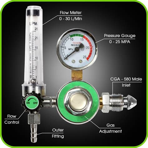 Argon Regulator With Flowmeter Tig Welder Mig Welding Co Regulator