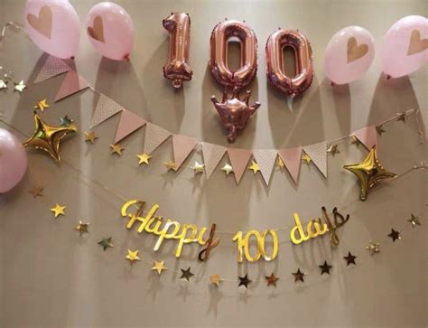 Instock 100 Day Birthday Party Decoration 100 Day Balloons Happy