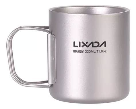 Taza Titanium Cup De Pared Para Pícnic 330 Ml Lixada Outdo Meses