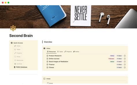 Second Brain Template By Aniket Surve Notion Marketplace