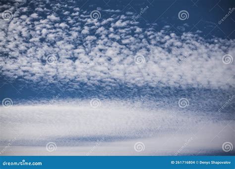 Cirrus Stratus Clouds on a Saturated Blue Sky Stock Photo - Image of ...