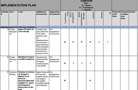 24 Free Implementation Plan Templates Excel Word