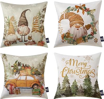 Amazon Newwiee Pcs Merry Christmas Pillow Covers X Inches