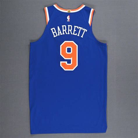 Rj Barrett New York Knicks Kia Nba Tip Off Game Worn Icon