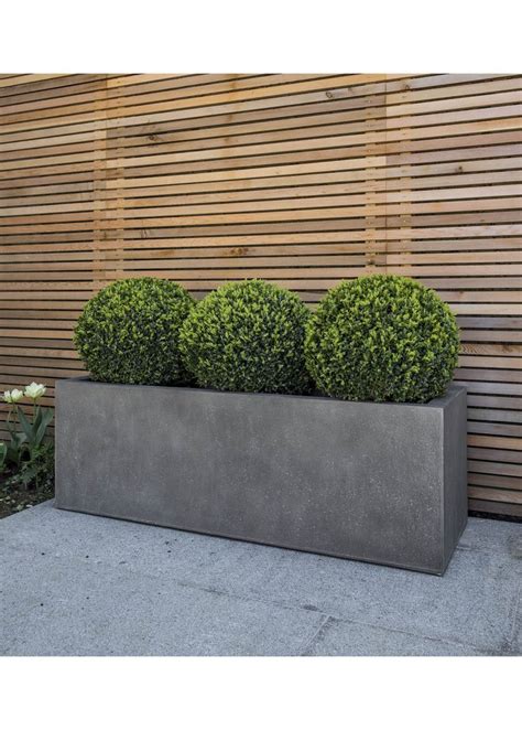 Enclave Trough 1500 Planter Extra Large Mid Grey Grp Trough Garden