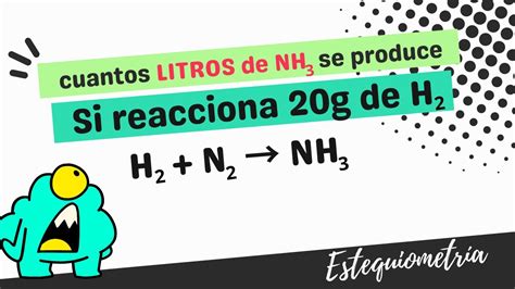 Ejercicios Resueltos de Estequiometría Calcular el volumen de NH3