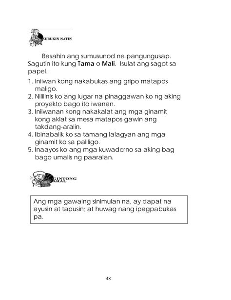 Edukasyon Sa Pagpapakatao Grade Palawan Blogon Pahina Online