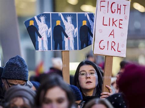 Women S March In Washington And Around The World Girls Be Like Anti Trump Signs Interesting