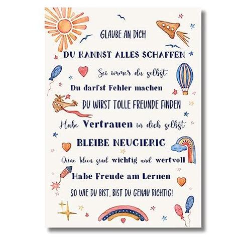 Affirmationsposter Mutmachposter Kinder Affirmationen Kinder Poster