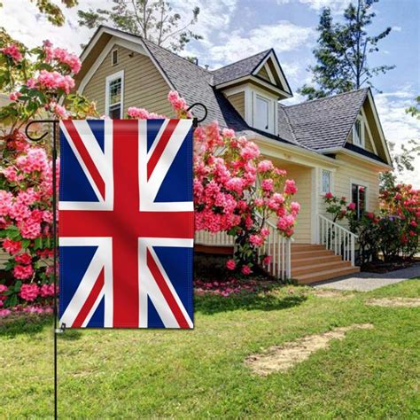 Union Jack British UK Decorative Garden Flags for Home Decor - 18 x 12.5 Inch