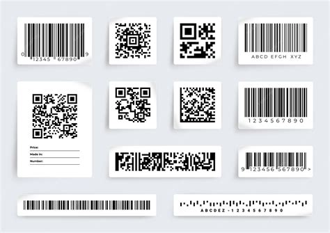 etiqueta de codigo qr etiquetas de escaneo de precio de producto de