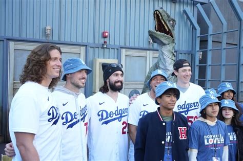 Dodgers Love L A Community Tour Tyler Glasnow Evan Phillips