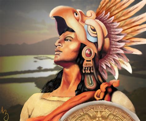 Aztec Eagle Warrior Head