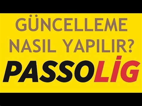 Passolig Güncelleme Nasıl Yapılır YouTube