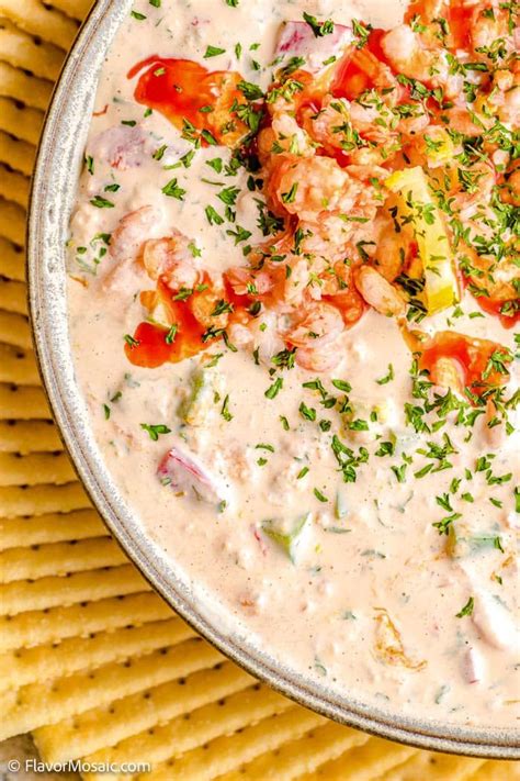 This Easy Creamy Shrimp Dip Recipe Made With Tiny Shrimp Cream