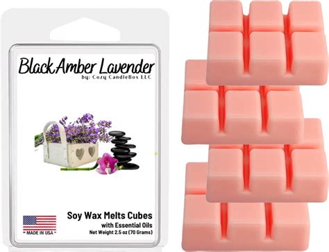 Soy Wax Melts Made In Usa Cozy Black Amber And French Lavender Delights Soy Wax