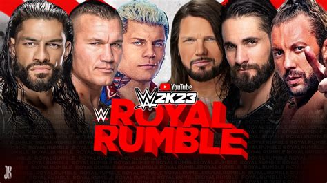 Wwe 2k23 Universe Mode Royal Rumble Ppv Youtube