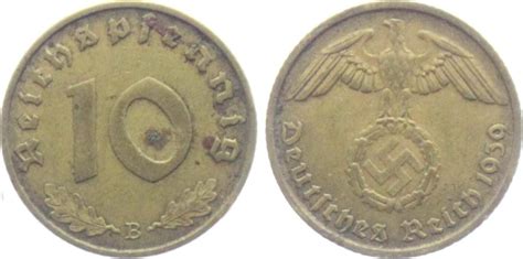 Drittes Reich B Reichspfennig Mit Hakenkreuz Ss Ma Shops