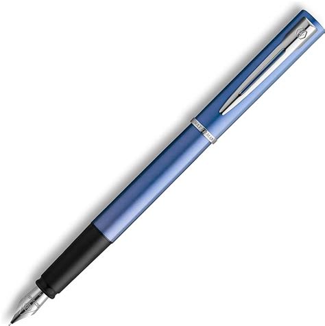 Waterman Graduate Allure Pluma estilográfica lacado azul punta fina