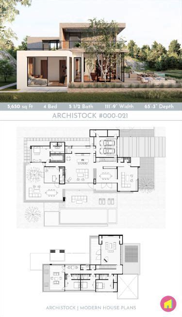 Ultra Modern Home Archistock Plan No 000 021 5 650 Sq Ft 111 9