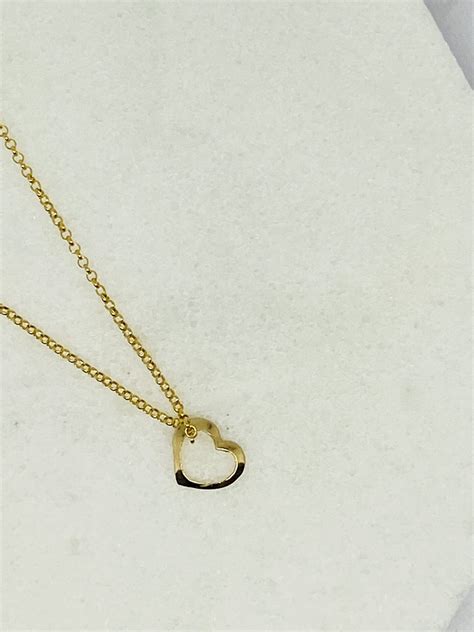 Gold-Filled Floating Heart Necklace - Yvette Moore Gallery