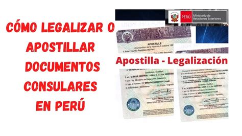 Cómo legalizar o apostillar un documento consultar extranjero en Perú