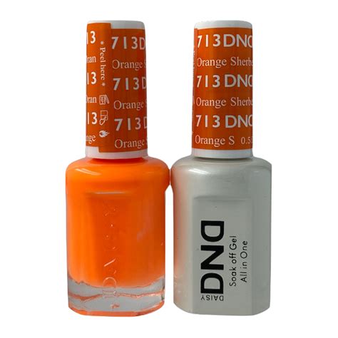 Dnd Duo Matching Pair Gel And Nail Polish Orange Sherbet