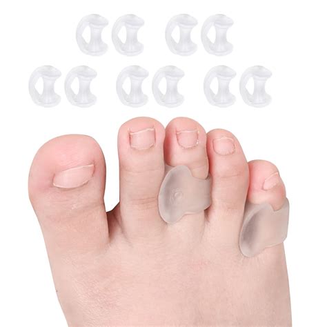 DYKOOK Pinky Toe Separator Gel Toe Spacers Straightener Hammer Toe