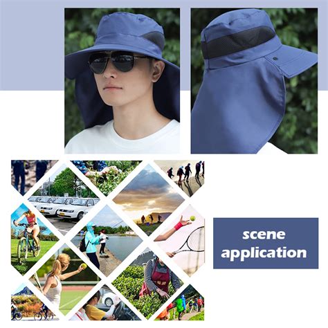 Fishing Hat Waterproof Full Face Cover Sun Hat UV Protection Cap ...