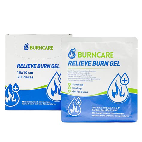 Medical Hydrogel Burn Gel Dressing Bandage Patch For Burncare Wound