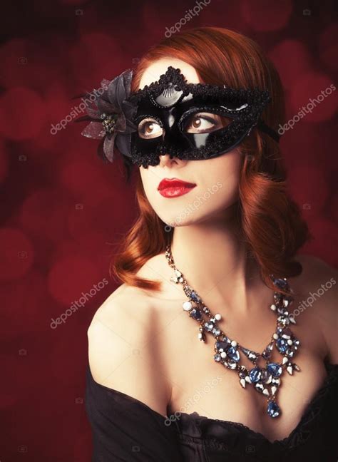 Beautiful Women In Carnival Mask Stock Photo Massonforstock