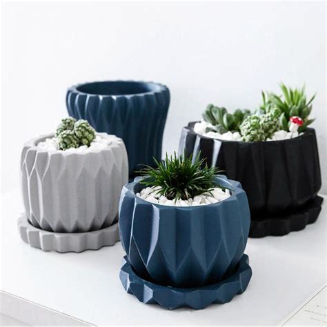 Nordic Creative Flower Pot Mold Modern Simple Planter Pot Etsy