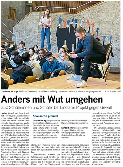 Anders Mit Wut Umgehen Projekt Stark Im Konflikt Gymnasium