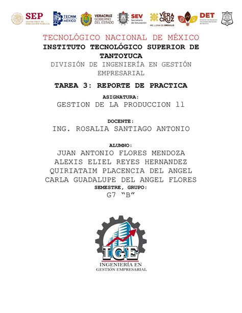 Practica Ll Reporte De Investi Gacion Tecnolgico Nacional De M