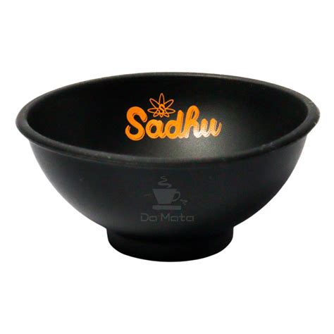 Caixa Mini Cuia Silicone Sadhu All Black Tabacaria Da Mata